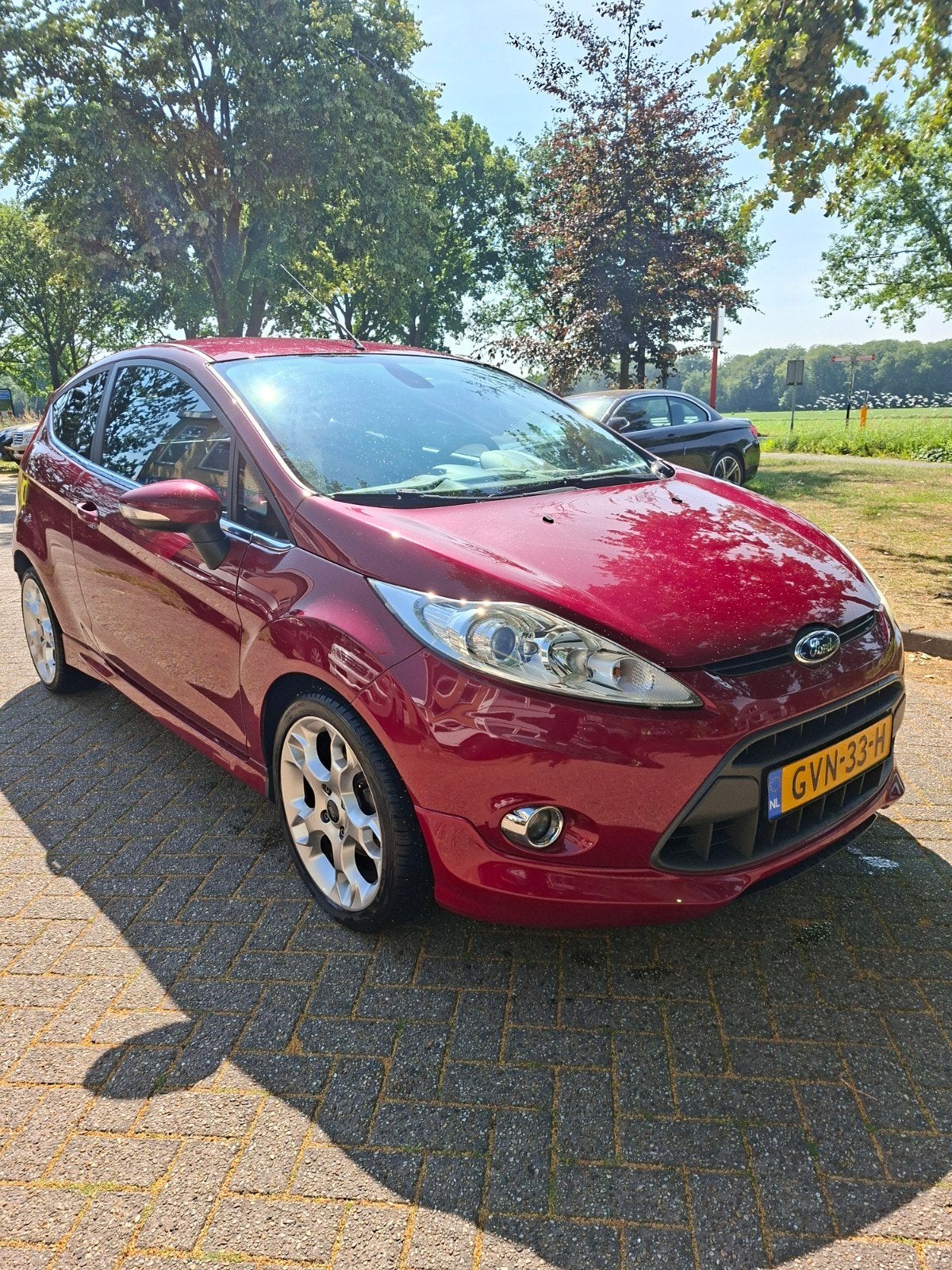 Ford Fiësta 1.6 Ti-vct 88KW 3DR 2009 Rood, Auto's, Ford, 945 kg, 1596 cc, Stof, Euro 6