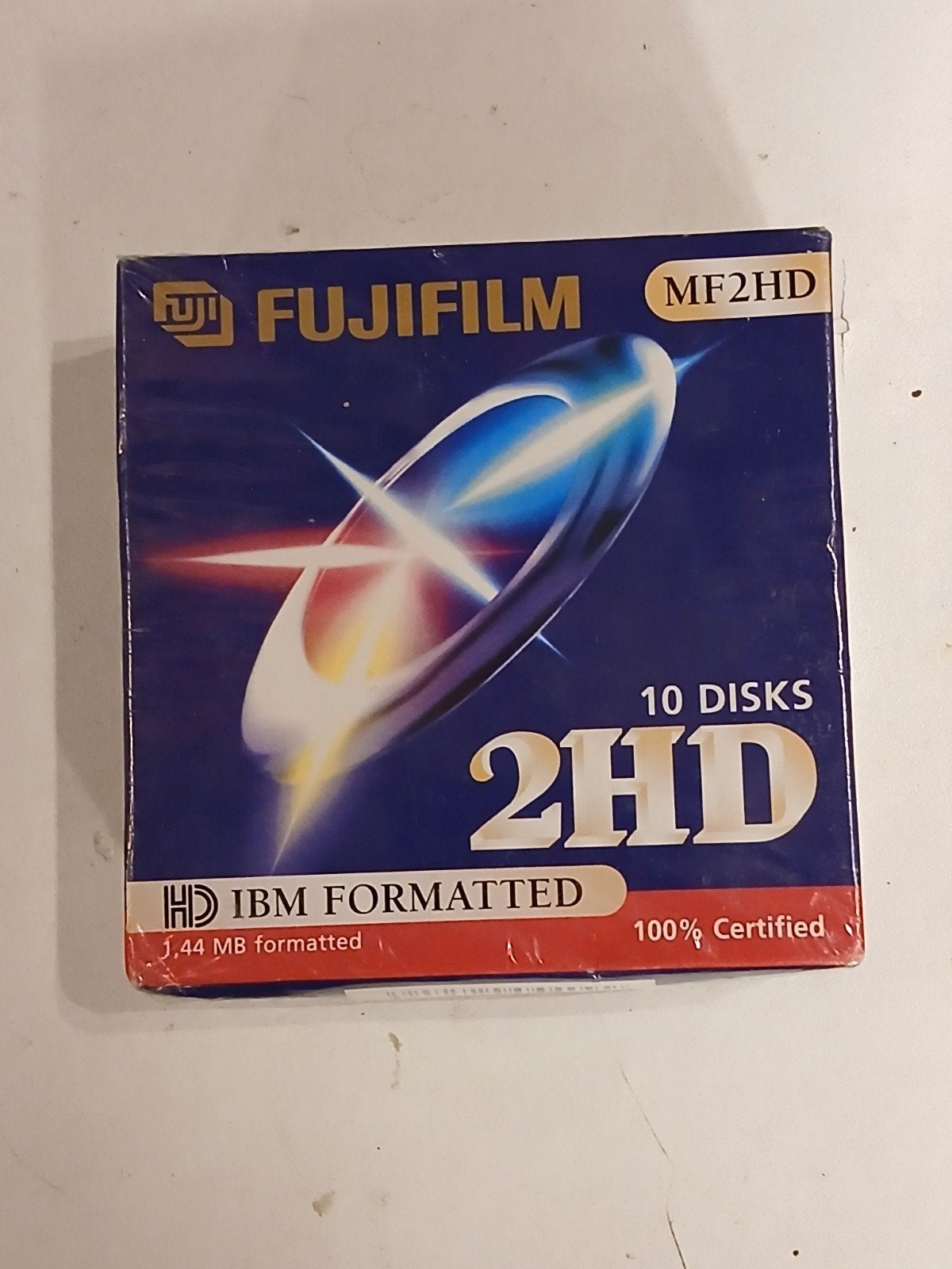 Nieuw in verpakking: Fujifilm MF2HD 10 Disks IBM Formatted, Nieuw, Ophalen of Verzenden, Windows, Extern