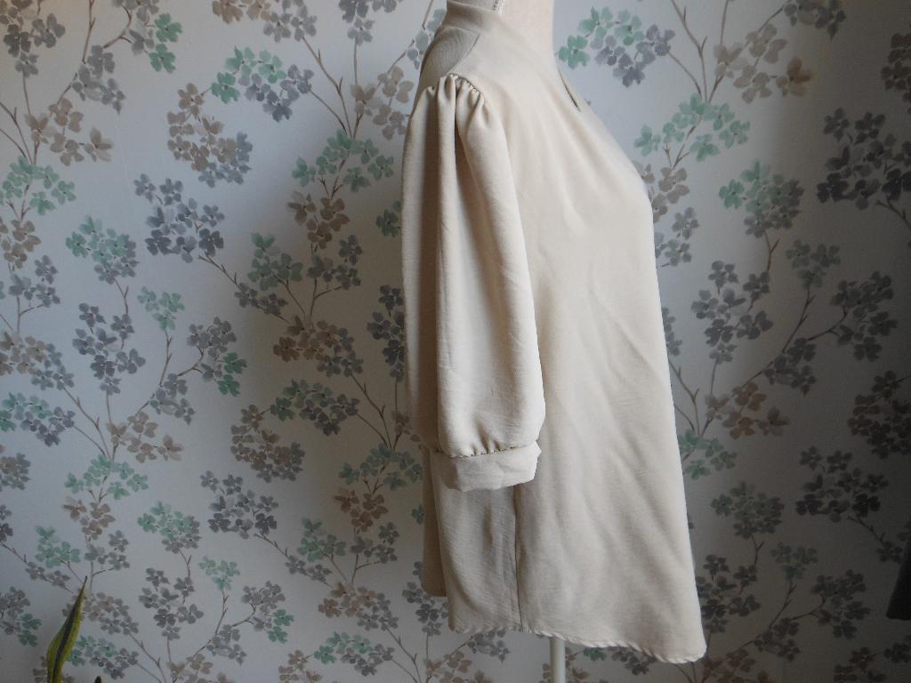 Blouse met pofmouwen, Kleding | Dames, Ophalen of Verzenden, Zo goed als nieuw, Maat 38/40 (M), Overige kleuren