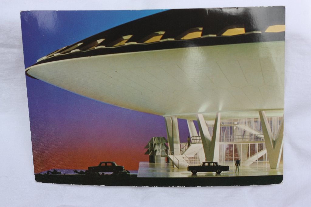 Mooie kaart Evoluon Philips Friendship 24 september 1966, Ophalen of Verzenden, 1960 tot 1980, Gelopen, Gebouw