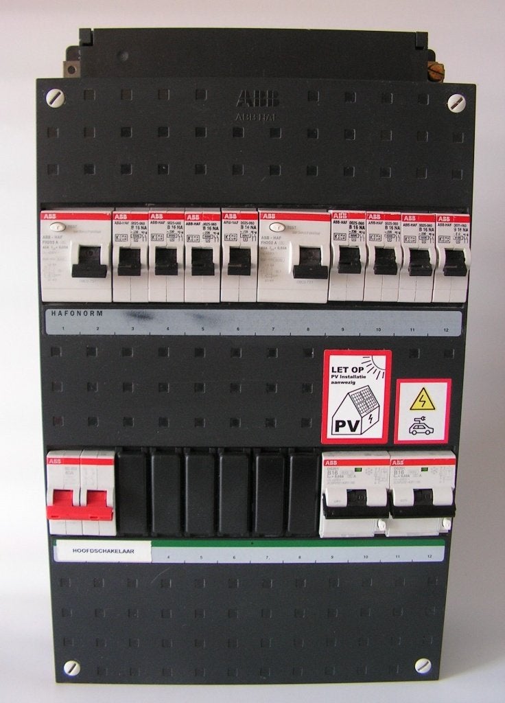 ABB busboard 1-fase groepenkast met 8 groepen + PV + EV, Ophalen of Verzenden, Gebruikt, ABB, Overige typen