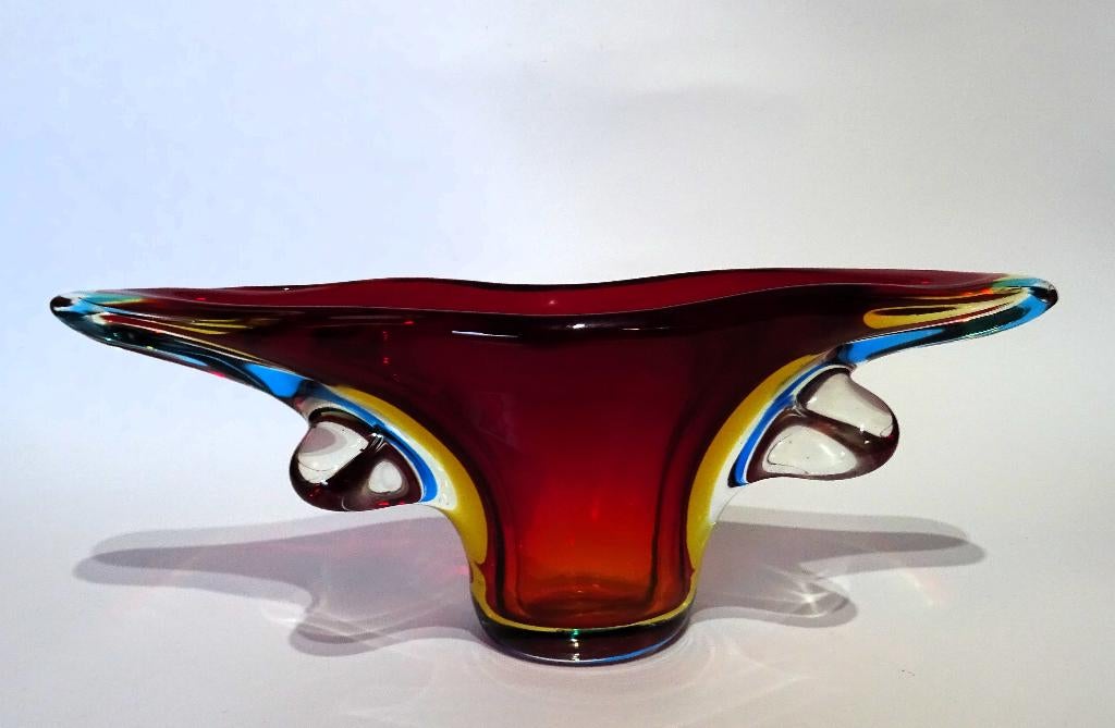 Murano / Flavio Poli - Sommerso schaal, Ophalen of Verzenden