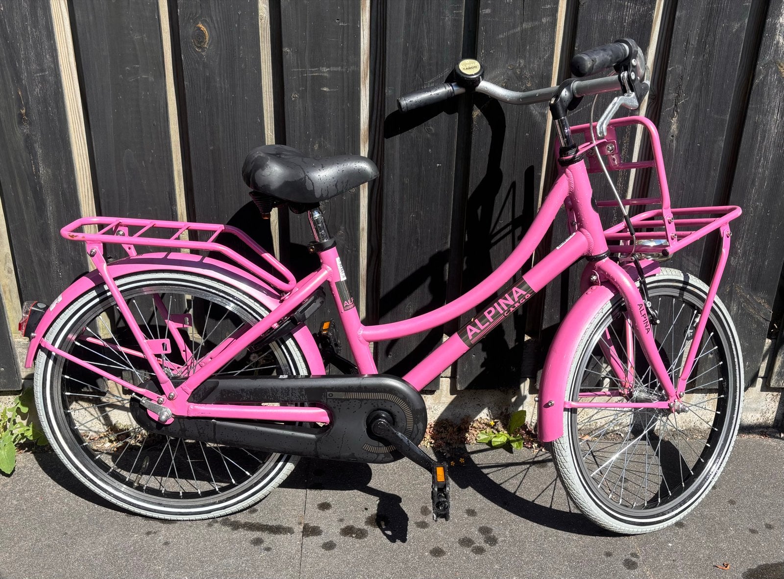 Alpina Cargo roze meisjesfiets - 20 inch, Fietsen en Brommers, Ophalen, Gebruikt, Velgrem, 20 inch