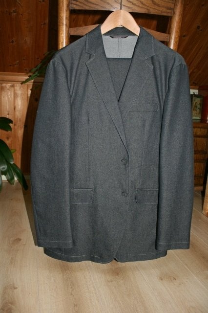 DENIM  HERENKOSTUUM  -  [  Z.g.a.n.]  -  Maat  49., Maat 48/50 (M), Zwart, WE  Fashion, Ophalen of Verzenden