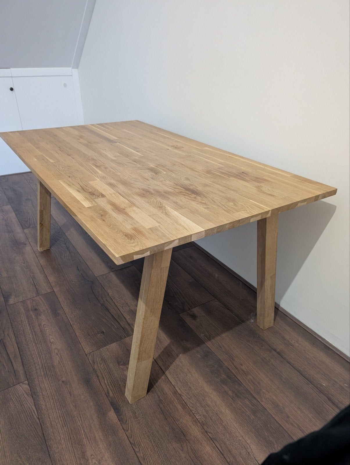 Eettafel Woood 160cm x90cm, Ophalen, Eikenhout, 50 tot 100 cm, 150 tot 200 cm