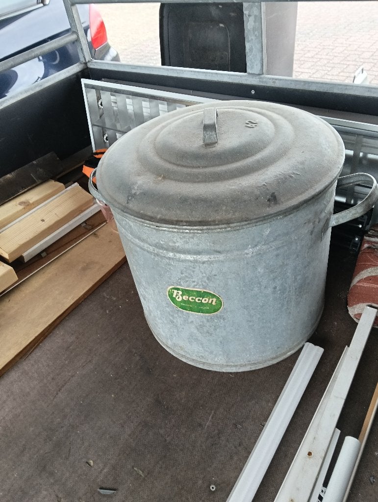 Grote zinken ketel Beccon Doetinchem, Tuin en Terras, Ophalen, Gebruikt, Minder dan 60 cm, Rond