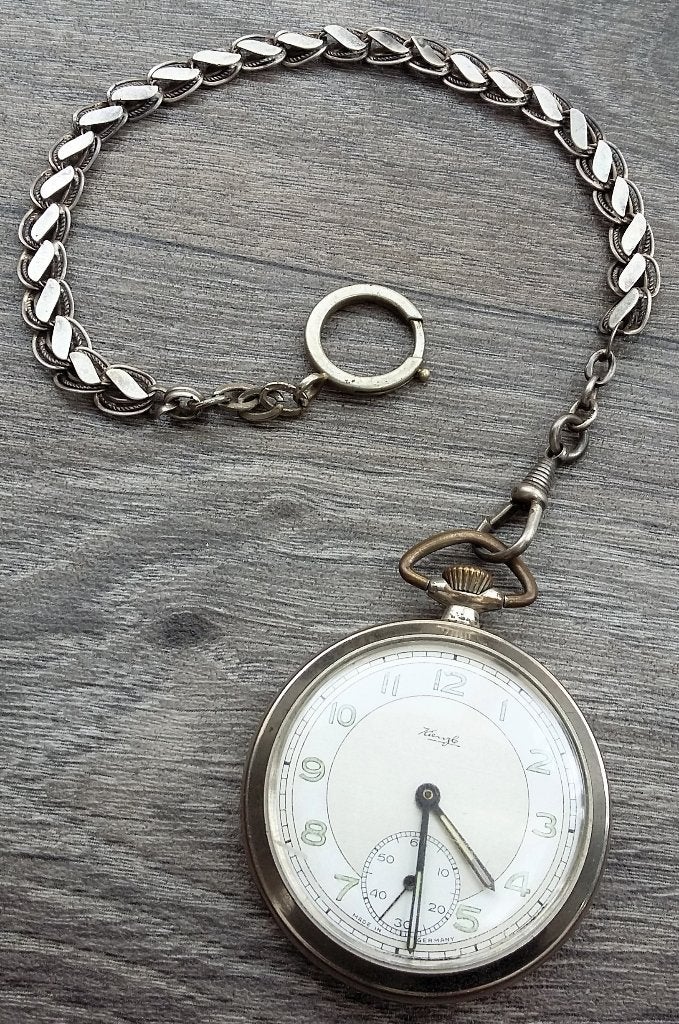 Omstreeks 1920-1930 Art Deco Zakhorloge Merk Kienzle Horloge