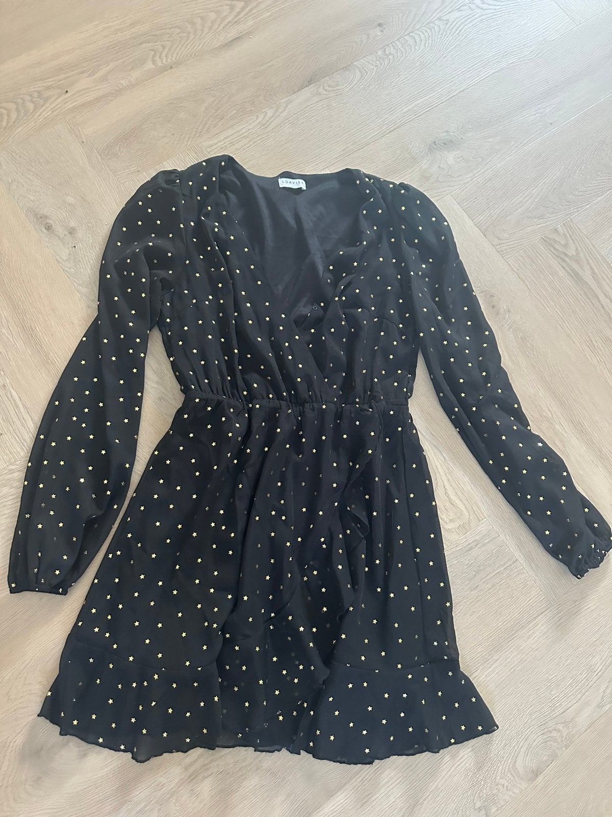 Loavies jurkje met sterren, maat L, Ophalen of Verzenden, Zo goed als nieuw, Zwart, Cocktailjurk