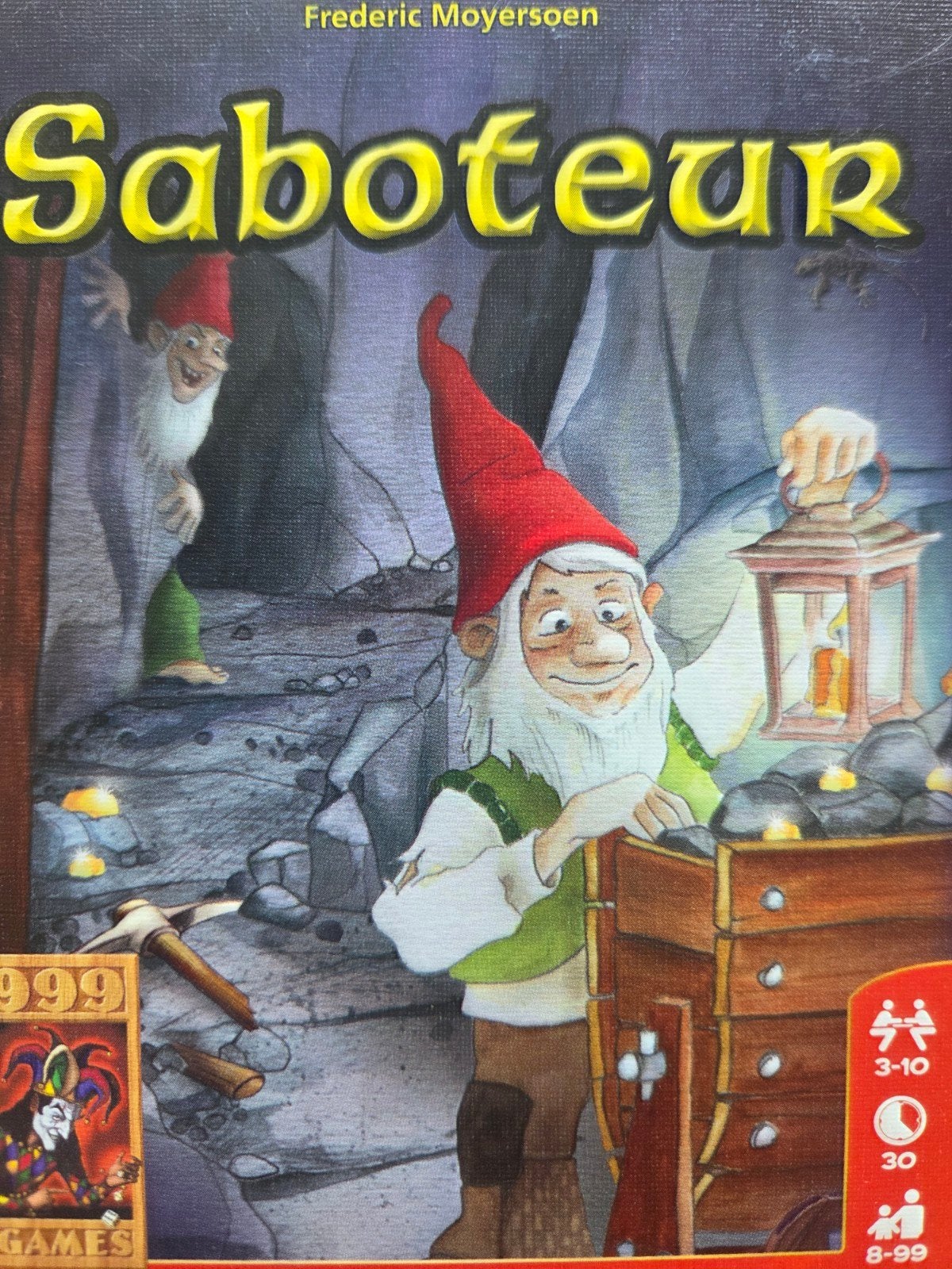 Saboteur: Het spannende kaartspel voor de hele familie €4,-!, Drie of vier spelers, Ophalen of Verzenden, Gebruikt, 999 Games
