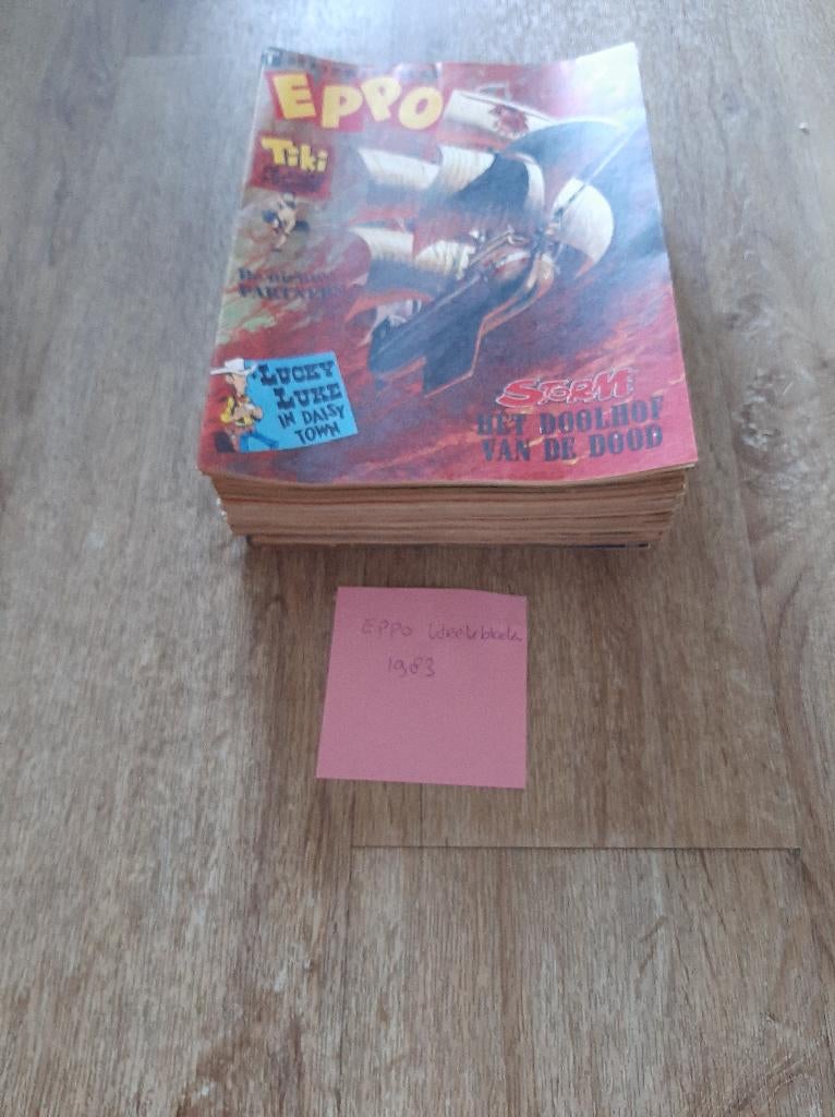 Veel Jaargangen Eppo en Wordt Vervolgt,1976, 1977,1978 ,etc, Meerdere stripboeken, Ophalen of Verzenden, Gelezen