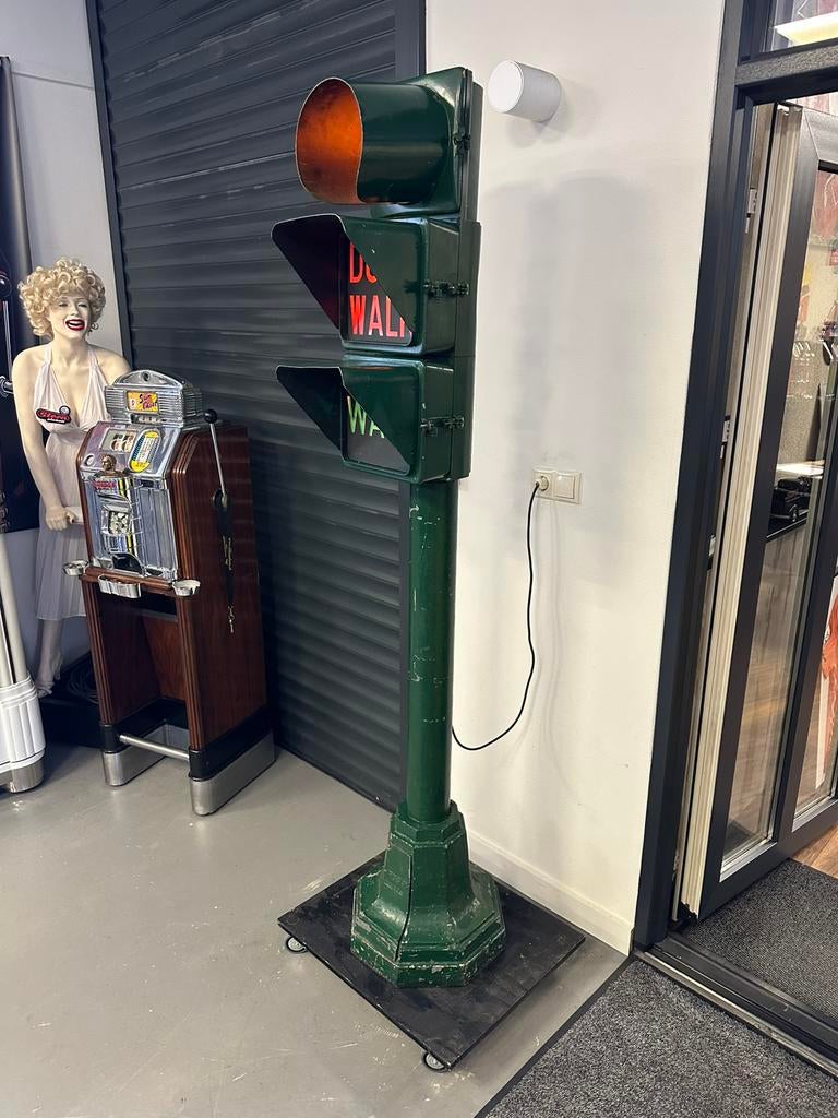 Origineel USA Traffic Light Verkeerslicht Stoplicht NYC, Ophalen, Gebruikt