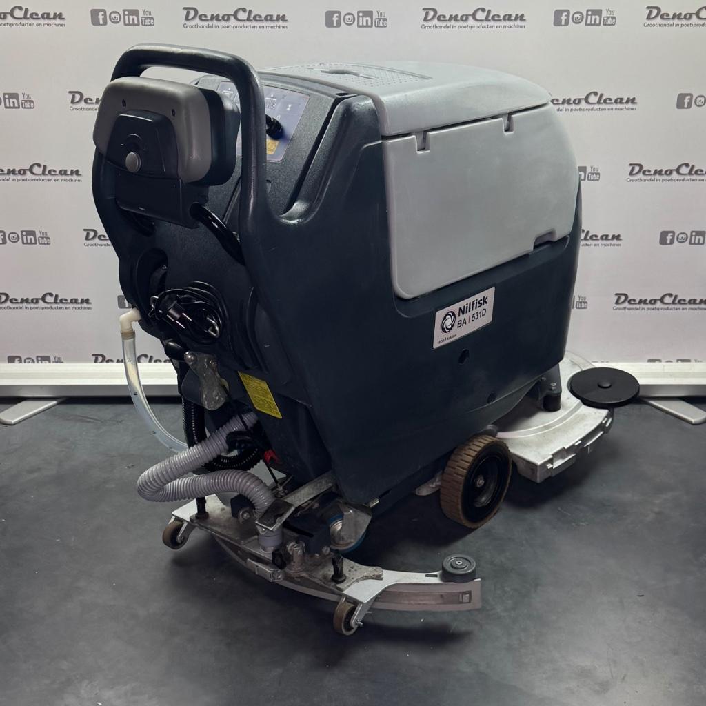 Nilfisk BA 531D schrobzuigmachine, Doe-het-zelf en Verbouw, Reinigingsmachines, Gebruikt, Schrobmachine, DenoClean, Ophalen of Verzenden