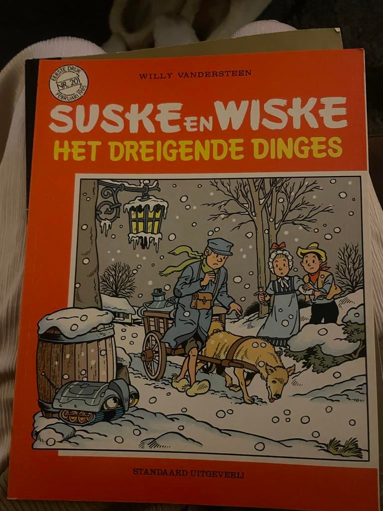 Suske en Wiske - Het Dreigende Dinges - 1e druk 1985, Boeken, Stripboeken, Eén stripboek, Ophalen, Gelezen