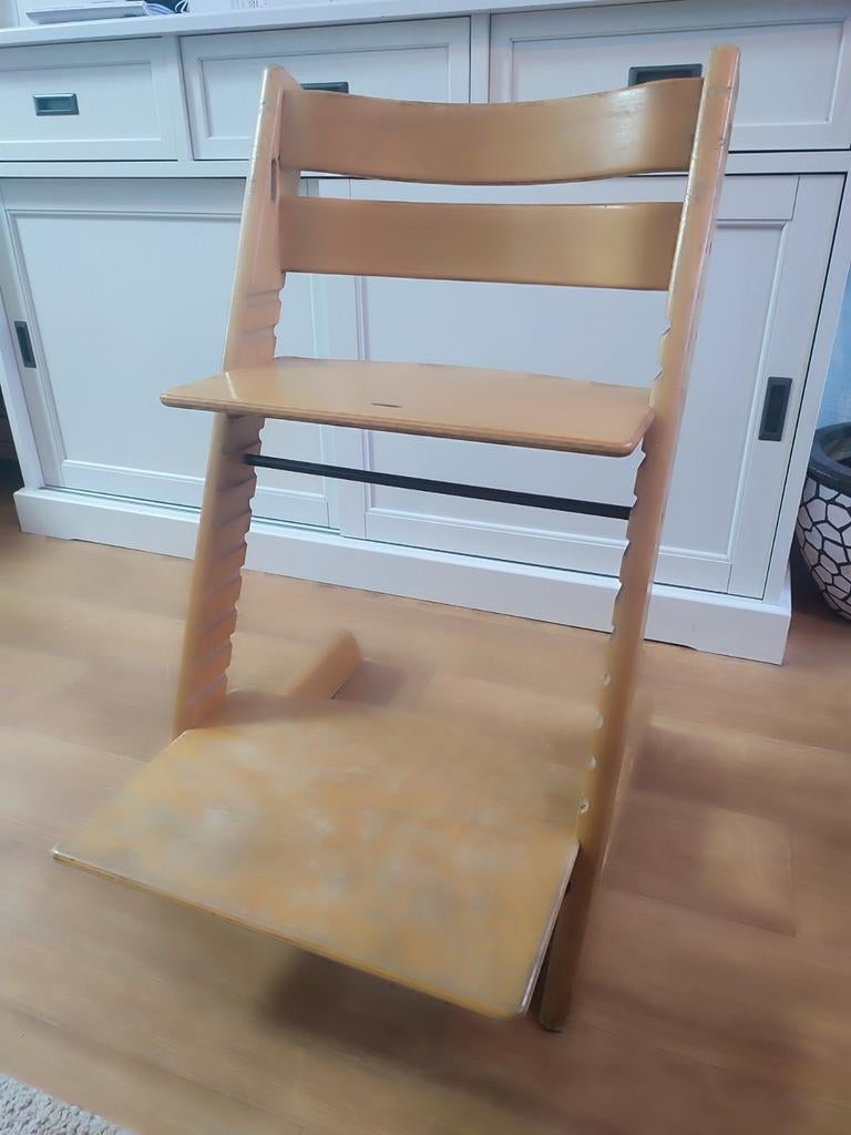 Tripp Trapp kinderstoel + merkloze (even goed als de echte), Ophalen of Verzenden, Gebruikt, Meegroeistoel