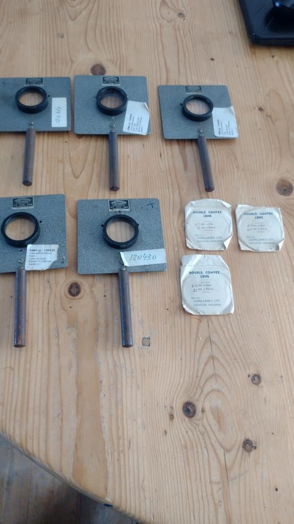 laboratoriumlenzen met houder Spindler&Hoyer, Ophalen of Verzenden