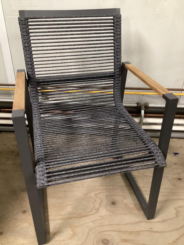 Diningstoel tuinstoel tuinmeubelen, Tuin en Terras, Tuinstoelen, Ophalen, Nieuw, Aluminium