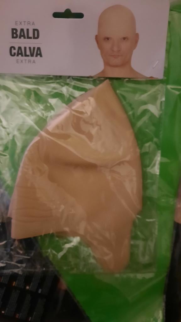 Extra Kale Hoofdhuid - Kostuum Accessoire, Ophalen of Verzenden, Nieuw