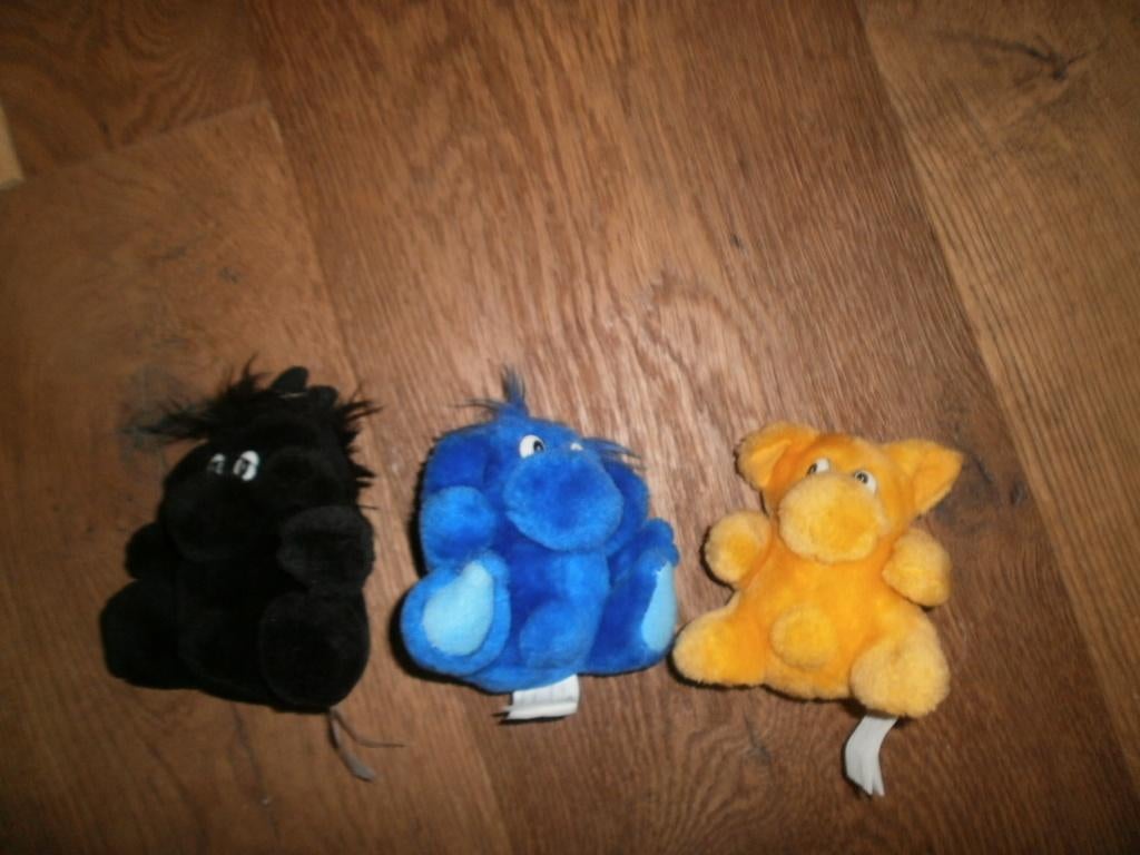 7kodak kolor kids snap beestje geel velours plastic ogen wit, Ophalen of Verzenden, Zo goed als nieuw, Overige typen