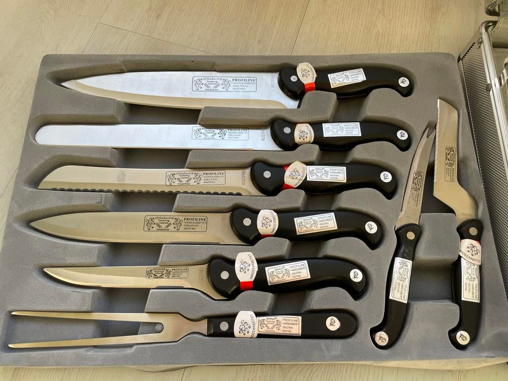 Offenbach Messenset - Professionele Kwaliteit, Ophalen, Nieuw, Rvs of Chroom, Vaatwasserbestendig