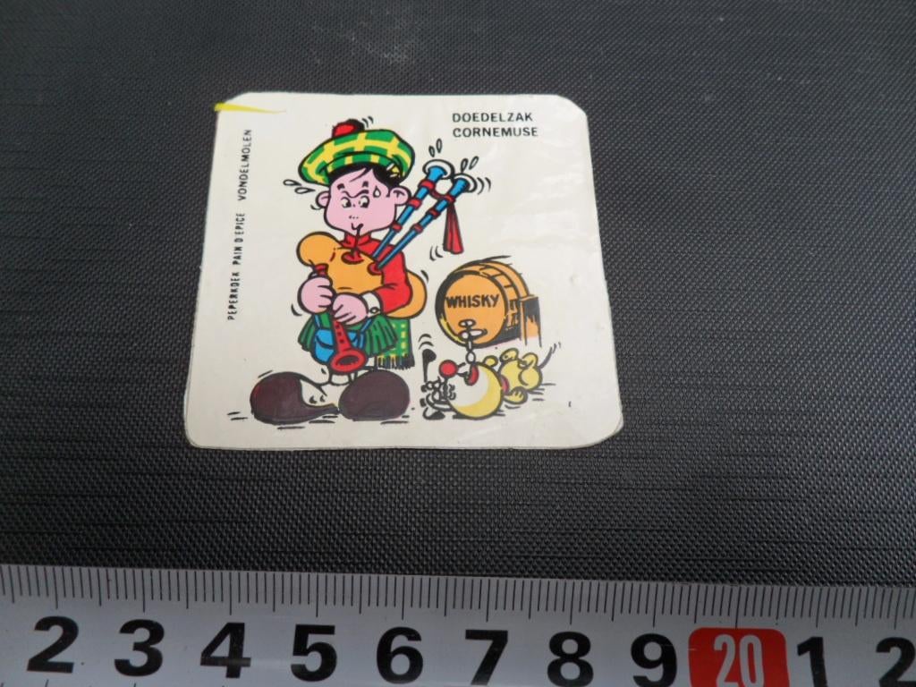 sticker strip  DOEDELZAK cornemuse  Whisky, Ophalen, Zo goed als nieuw