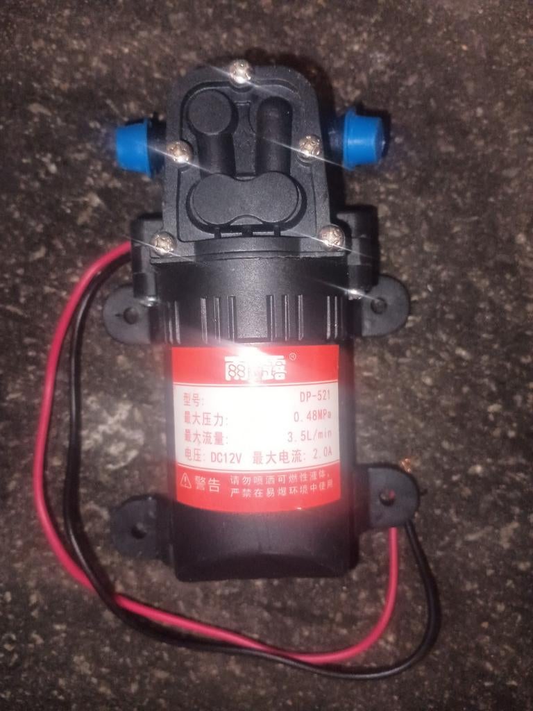 Hydrofoor waterpomp dc12v, Ophalen of Verzenden, Zo goed als nieuw, Overige schalen, Onderdeel