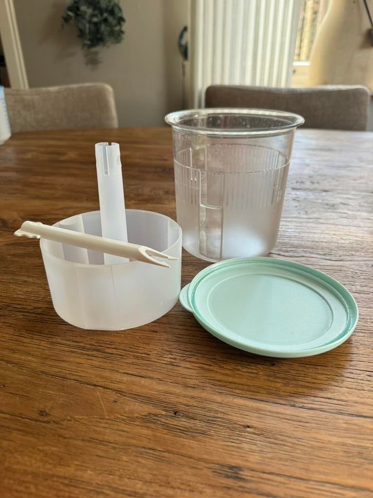 Tupperware augurkenpot/ augurkenlift, Ophalen of Verzenden, Zo goed als nieuw, Wit