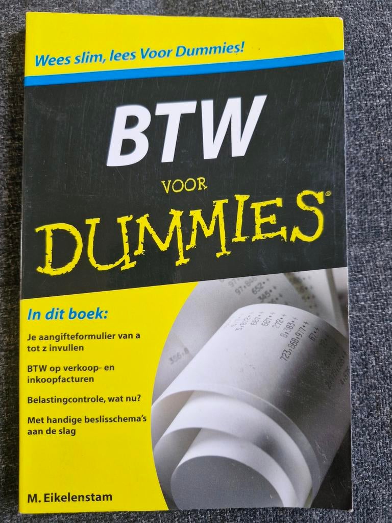 M. Eikelenstam - BTW voor Dummies, Boeken, M. Eikelenstam, Ophalen of Verzenden, Zo goed als nieuw, Economie en Marketing