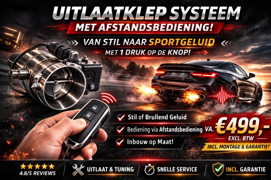 Uitlaatklep systeem | Bediening via afstandsbediening, Ophalen, Nieuw, Overige automerken