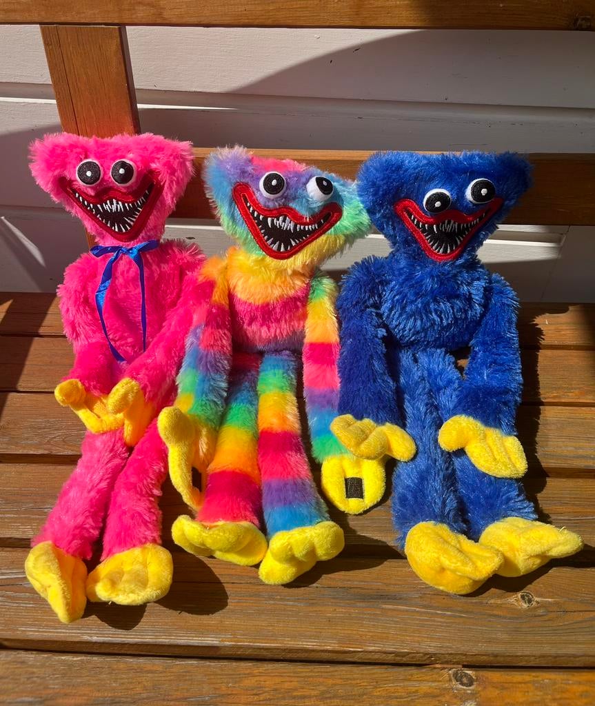 Huggy wuggy knuffels roze en blauw poppy playtime | per stuk, Ophalen of Verzenden