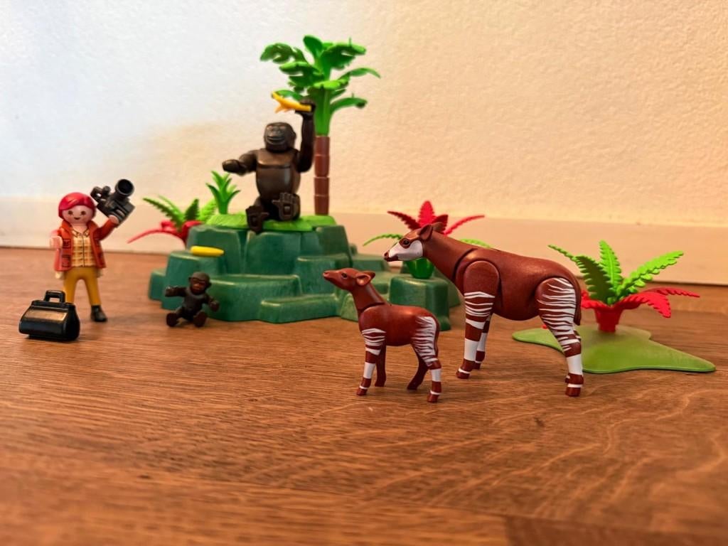 Playmobil 5415 Gorilla en Okapi, Kinderen en Baby's, Speelgoed | Playmobil, Ophalen of Verzenden, Zo goed als nieuw, Complete set