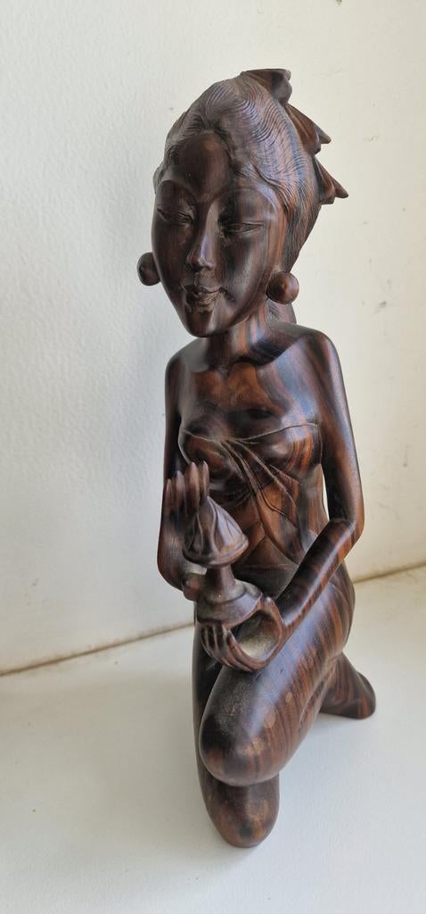 Houtsnijwerk beeld Bali, Ophalen of Verzenden