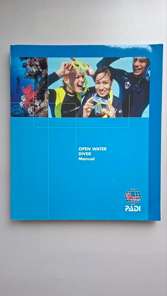 PADI Open Water Diver Manual - Duikcursus Boek, Ophalen of Verzenden, Zo goed als nieuw, Overige onderwerpen, PADI