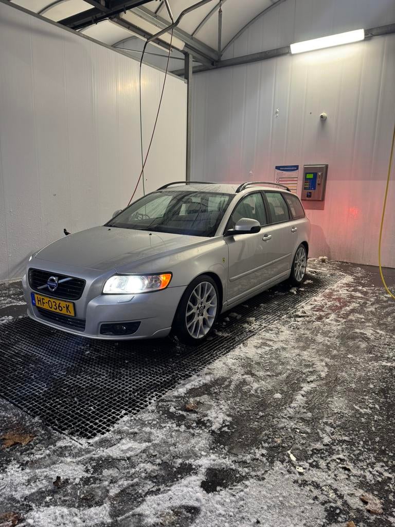 Volvo V50 Zwart Lederen Voerstoelen - Set, Ophalen of Verzenden, Gebruikt, Volvo