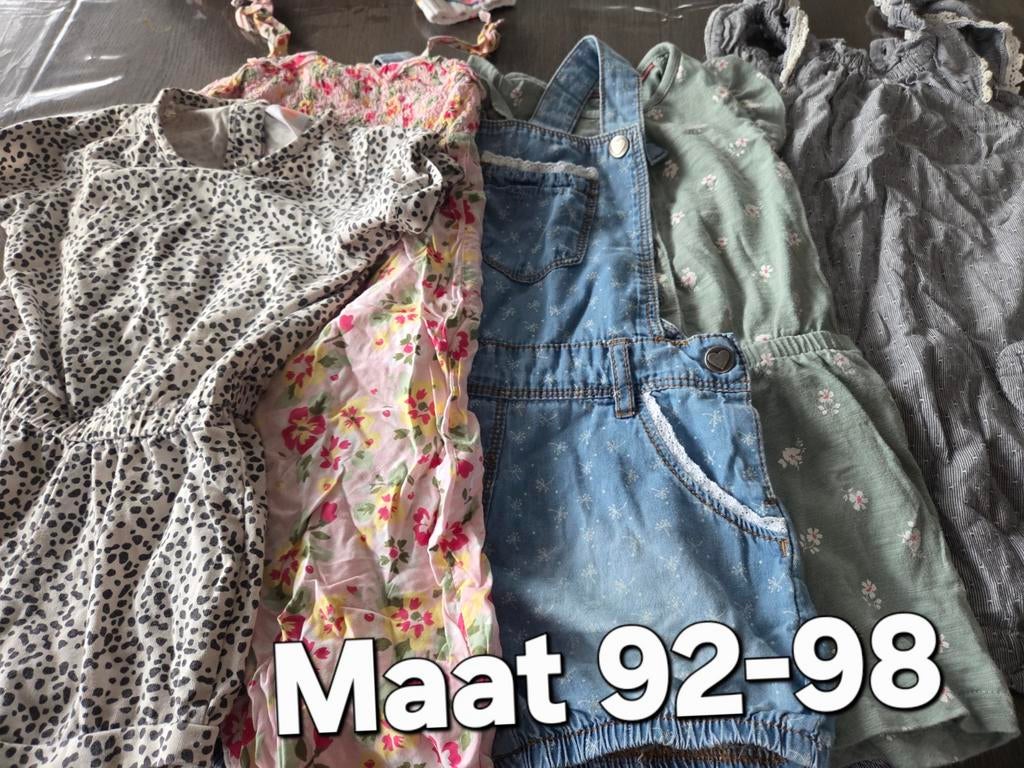 Leuke korte jumsuits maat 92-98, Ophalen of Verzenden, Zo goed als nieuw, Onbekend, Meisje