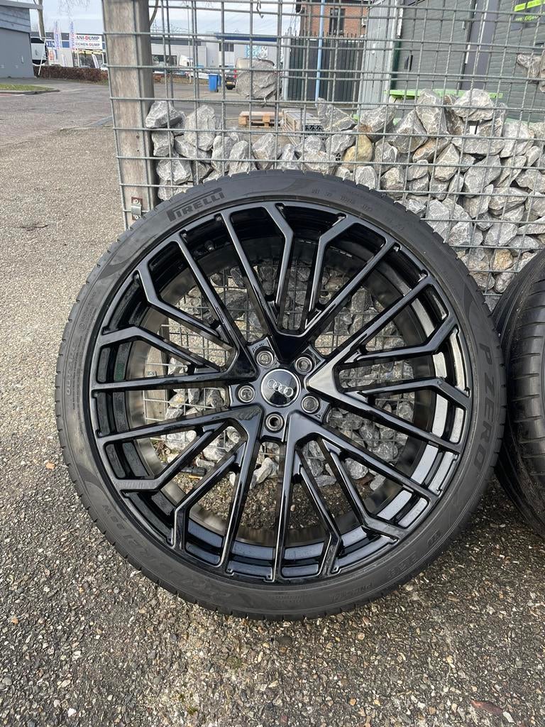 21 inch Audi A6 C8 velgen 5x112 + Pirelli AO A7 Q3 SQ3 Q5, 255 mm, Banden en Velgen, Nieuw, Personenwagen