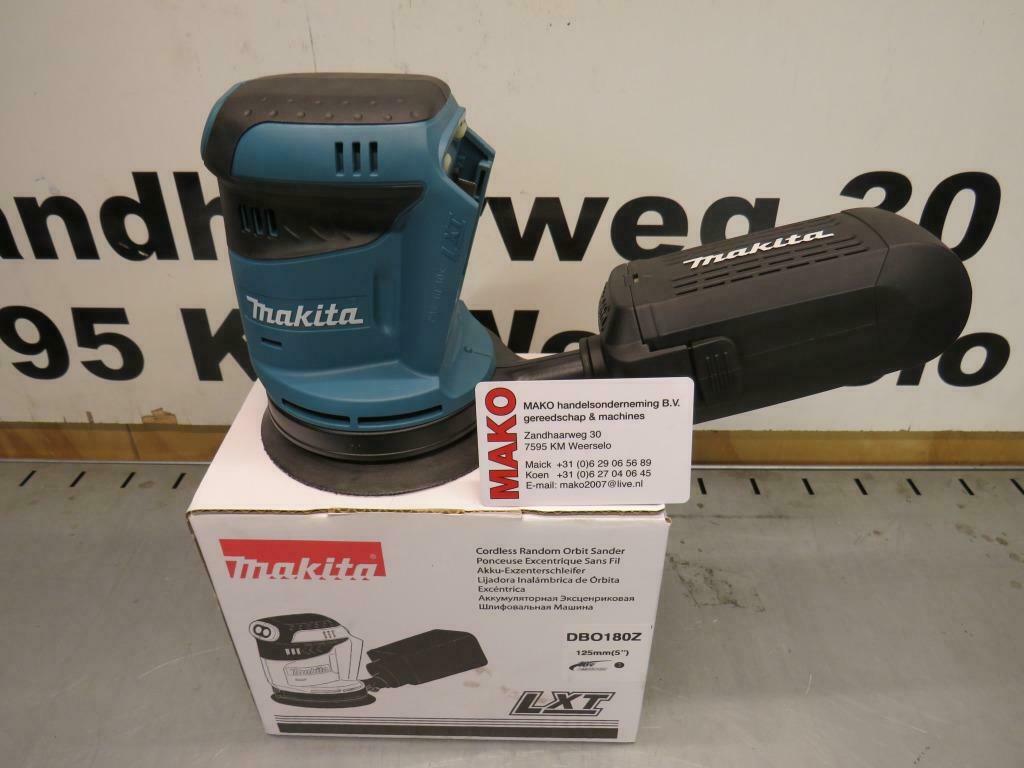 Makita DBO180Z 18V Li-Ion Accu excentrische schuurmachine, Nieuw, Zandhaarweg, Ophalen of Verzenden, Makita.nl