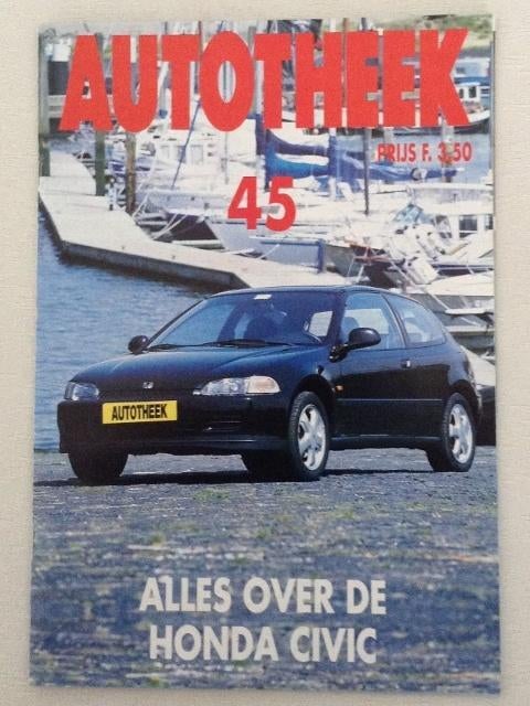 Autotheek nr. 45 - Alles over de Honda Civic - najaar 1992, Honda, Diverse auteurs, Ophalen of Verzenden, Zo goed als nieuw