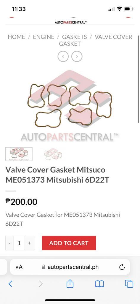 NIEUW! 10x “Mitsubishi” klepdeksel pakking, ME51373, bieden, Auto-onderdelen, Ophalen of Verzenden, Nieuw, Mitsubishi