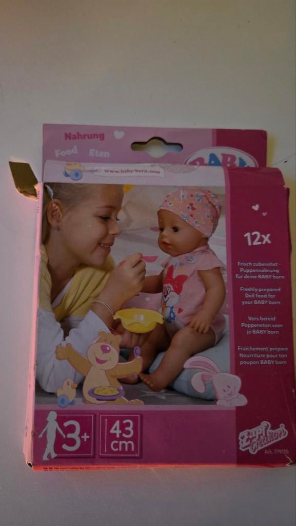 Baby Born Voeding - Nieuw in Verpakking, Ophalen of Verzenden, Nieuw, Babypop