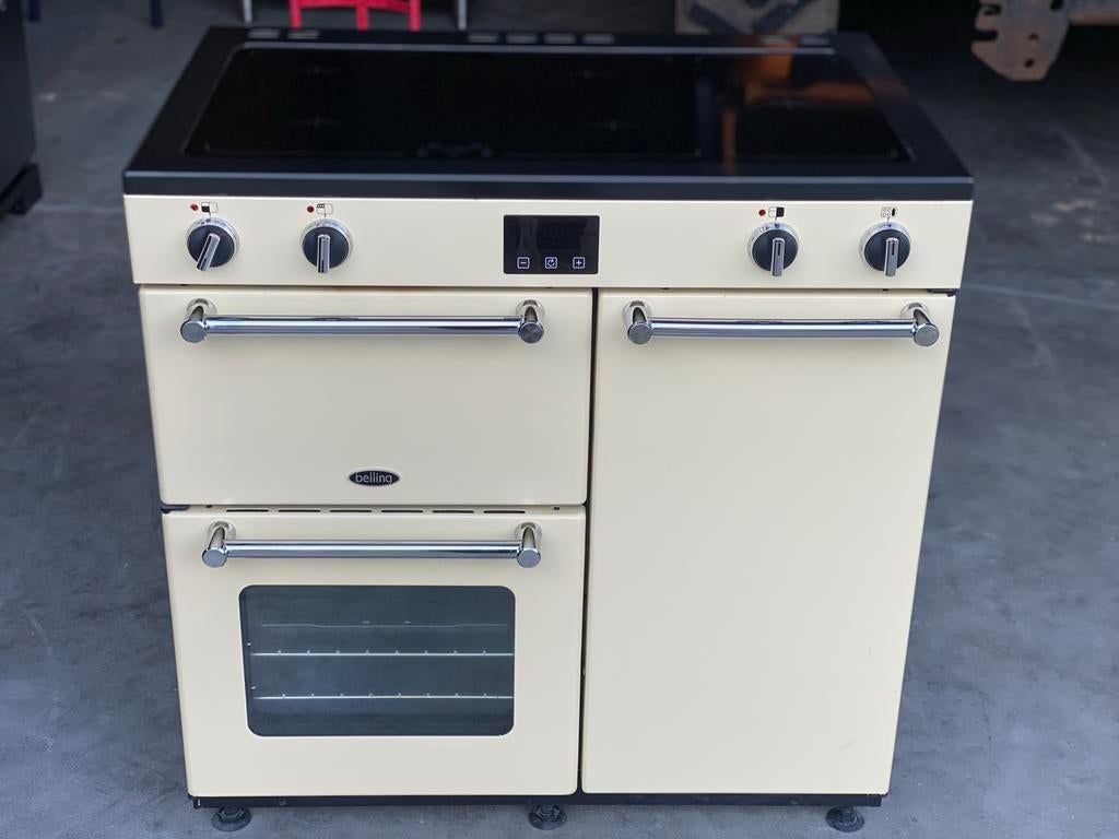 Belling indutie fornuis - Zo goed als nieuw!, Bella, Warmhoudplaat, 60 cm of meer, Ophalen of Verzenden