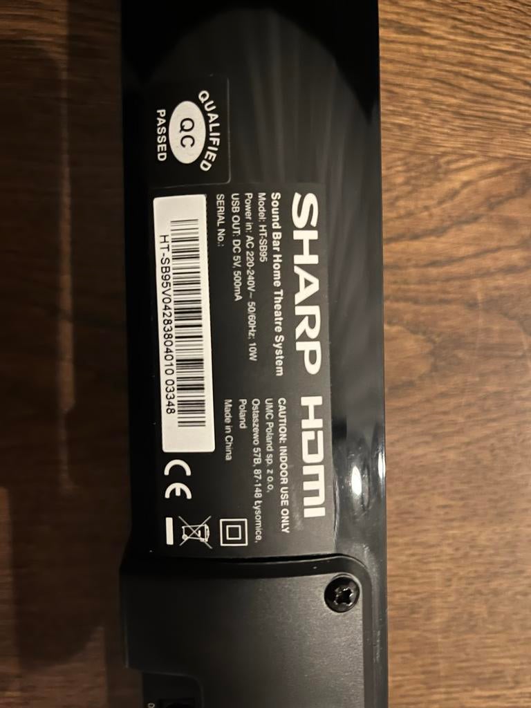 Sharp HT-SB95 Soundbar Home Theatre System, Ophalen of Verzenden, Bluetooth, Gebruikt