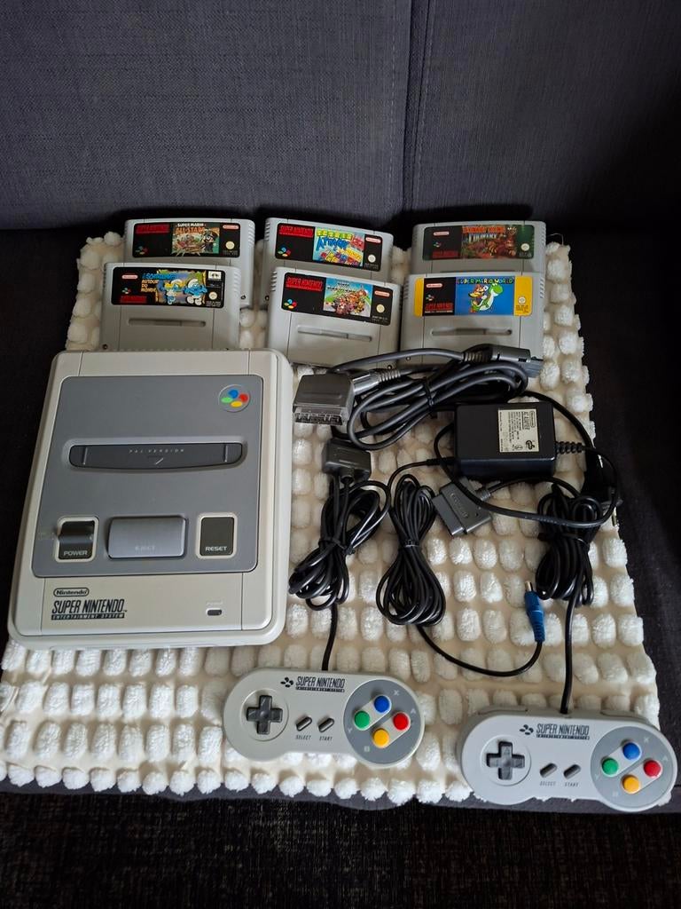 Super Nintendo Compleet met Games! Snes, Gebruikt, 2 spelers, Eén computer, Ophalen of Verzenden