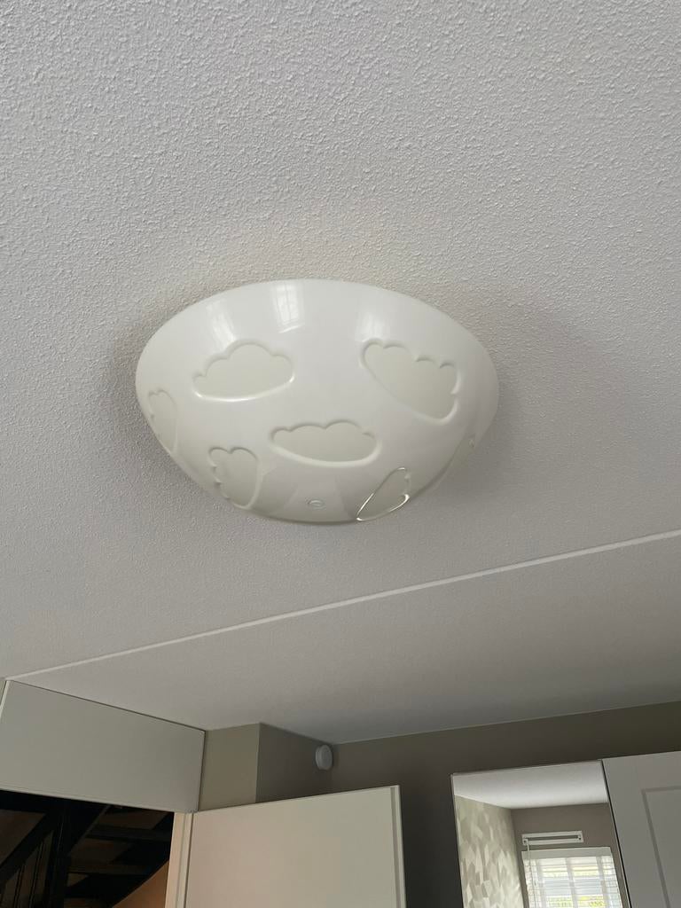2 stuks Ikea plafondlamp, Ophalen of Verzenden, Zo goed als nieuw, Kunststof