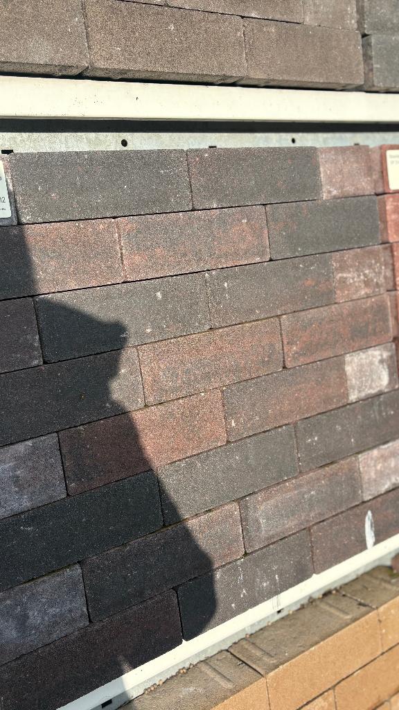 Strackstone Crown GRN+ DF 21x7x8 vlak Wijnr/Antr GENU PL2, Tuin en Terras, Tegels en Klinkers, Overige materialen, Overige typen