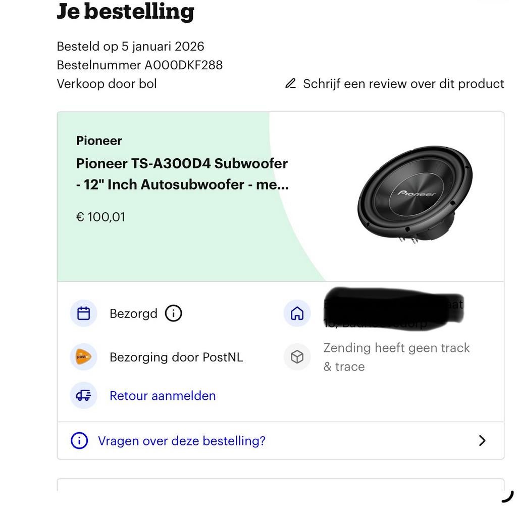 Pioneer TS-A300D, Ophalen of Verzenden, Zo goed als nieuw