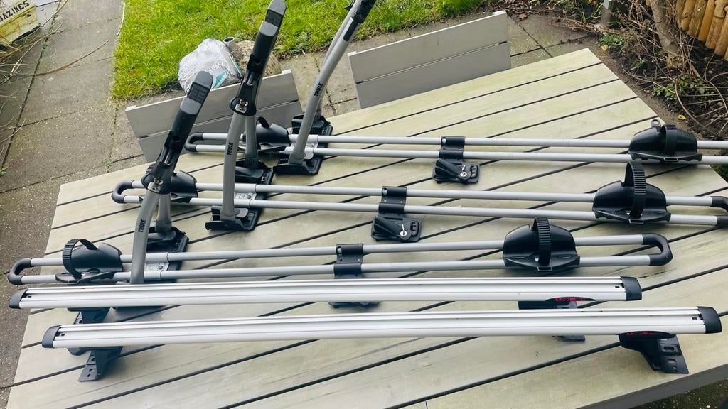 Montblanc Dakdragers + foot unit AMC 5106, Ophalen, Zo goed als nieuw, Dakdrager