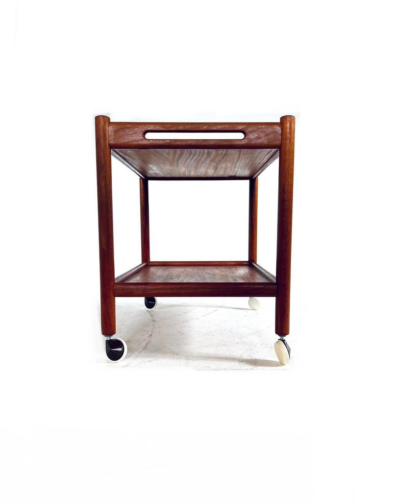 Vintage trolley AT45, Andres Tuck, Hans J. wegner ‘60, Minder dan 50 cm, 50 tot 100 cm, Teakhout, Ophalen of Verzenden