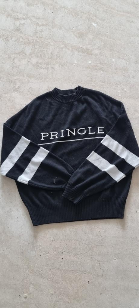 Pringle trui - Zwart met witte strepen - Maat S, Kleding | Dames, Verzenden, Zwart, Zo goed als nieuw, Maat 36 (S)