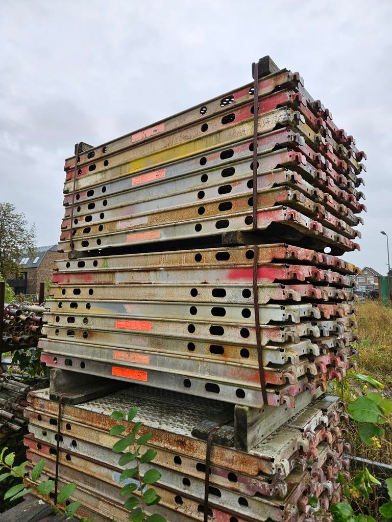 Stalen vlonders layher 1,57 mtr u-oplegging