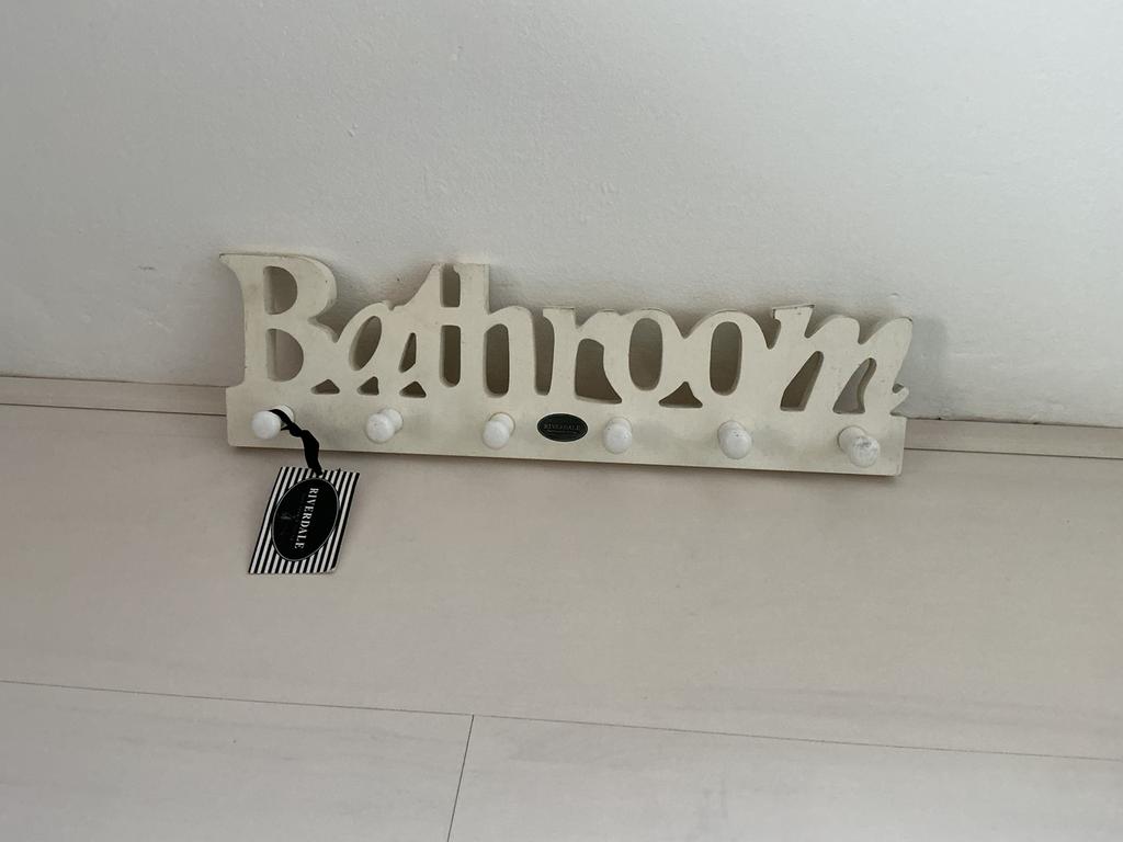 Badkamer kapstok Riverdale, Zo goed als nieuw, Minder dan 100 cm, Wasbak of Wastafel, 25 tot 50 cm